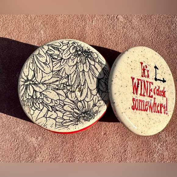 🆕 Handmade (by me 😉) | Trinket Box | It’s Wine 🍷 O’ Clock Somewhere! - Picture 3 of 8